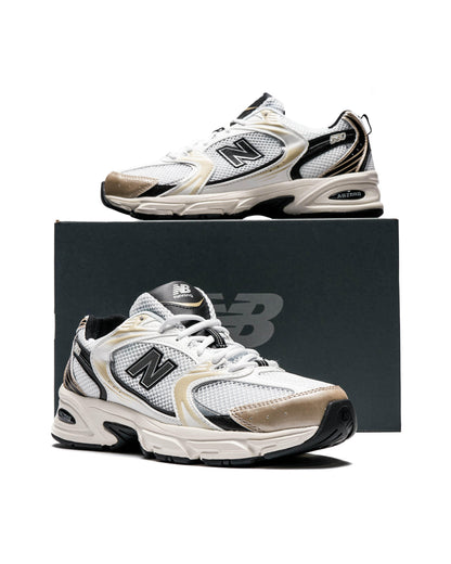 New Balance 530- WHITE LIGHT GOLD METALLIC